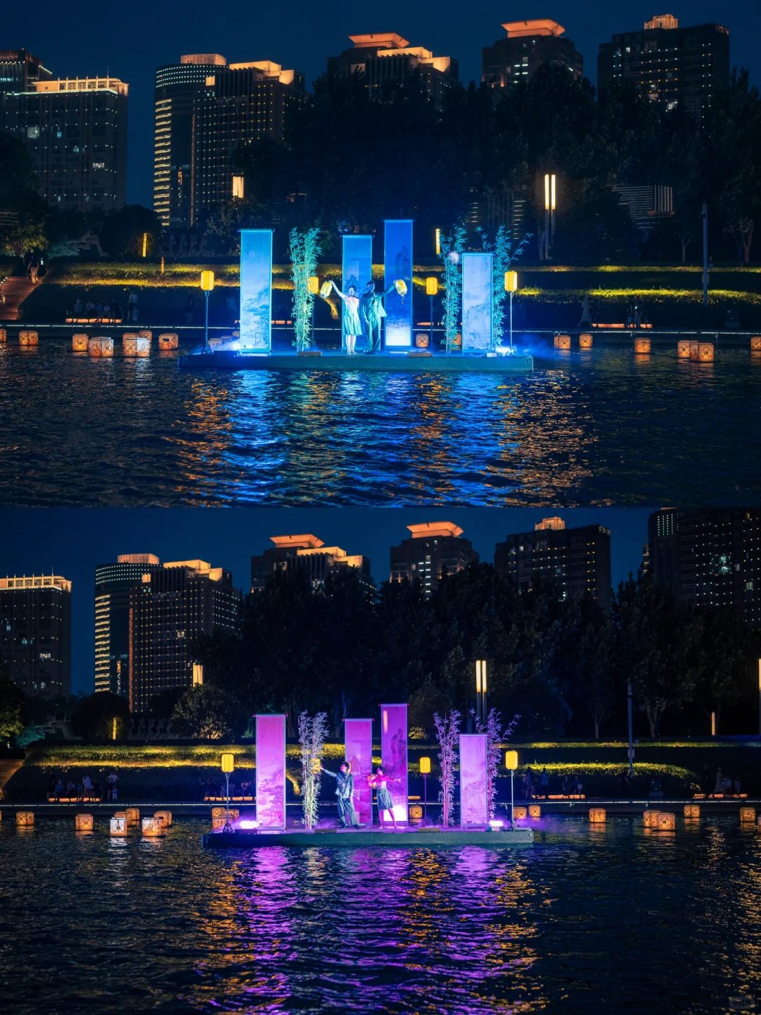 郑州夜游新地标｜如意湖北龙湖双湖游