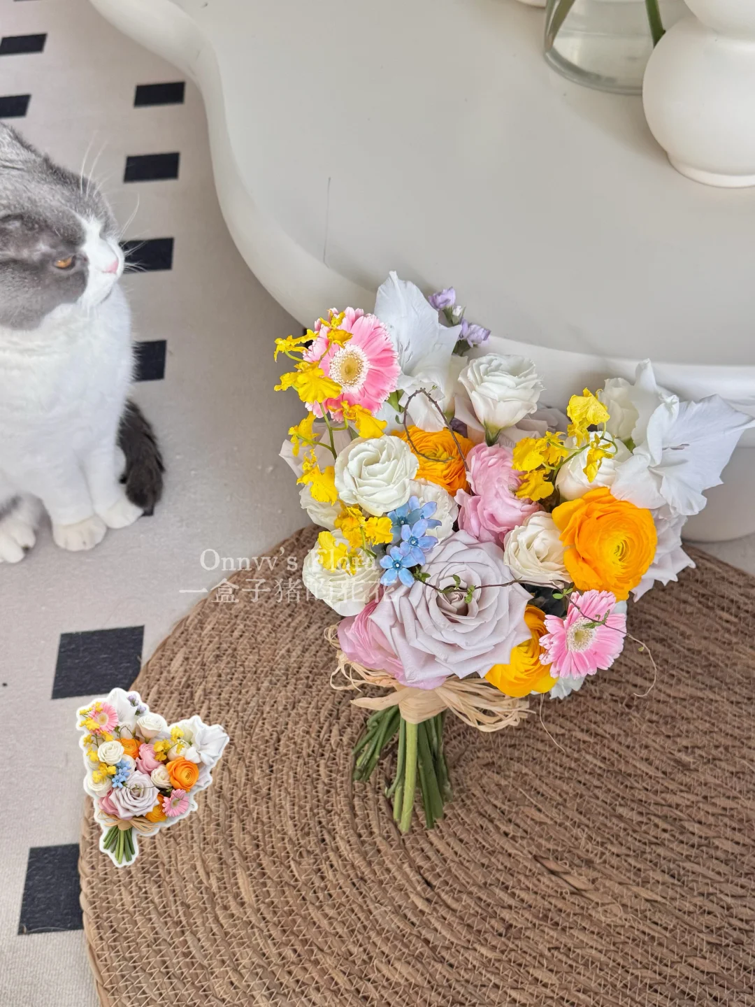 安阳花店｜我也会做Emoji花束啦！！！！🐈🌼