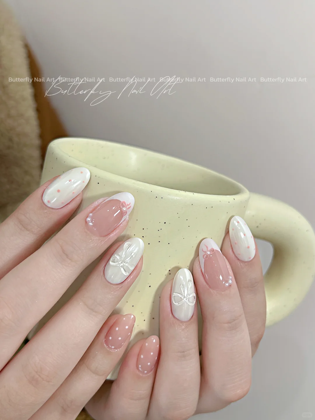 🦢 Miu系奶油珍珠𓂂𓏸🤍 | 安阳美甲