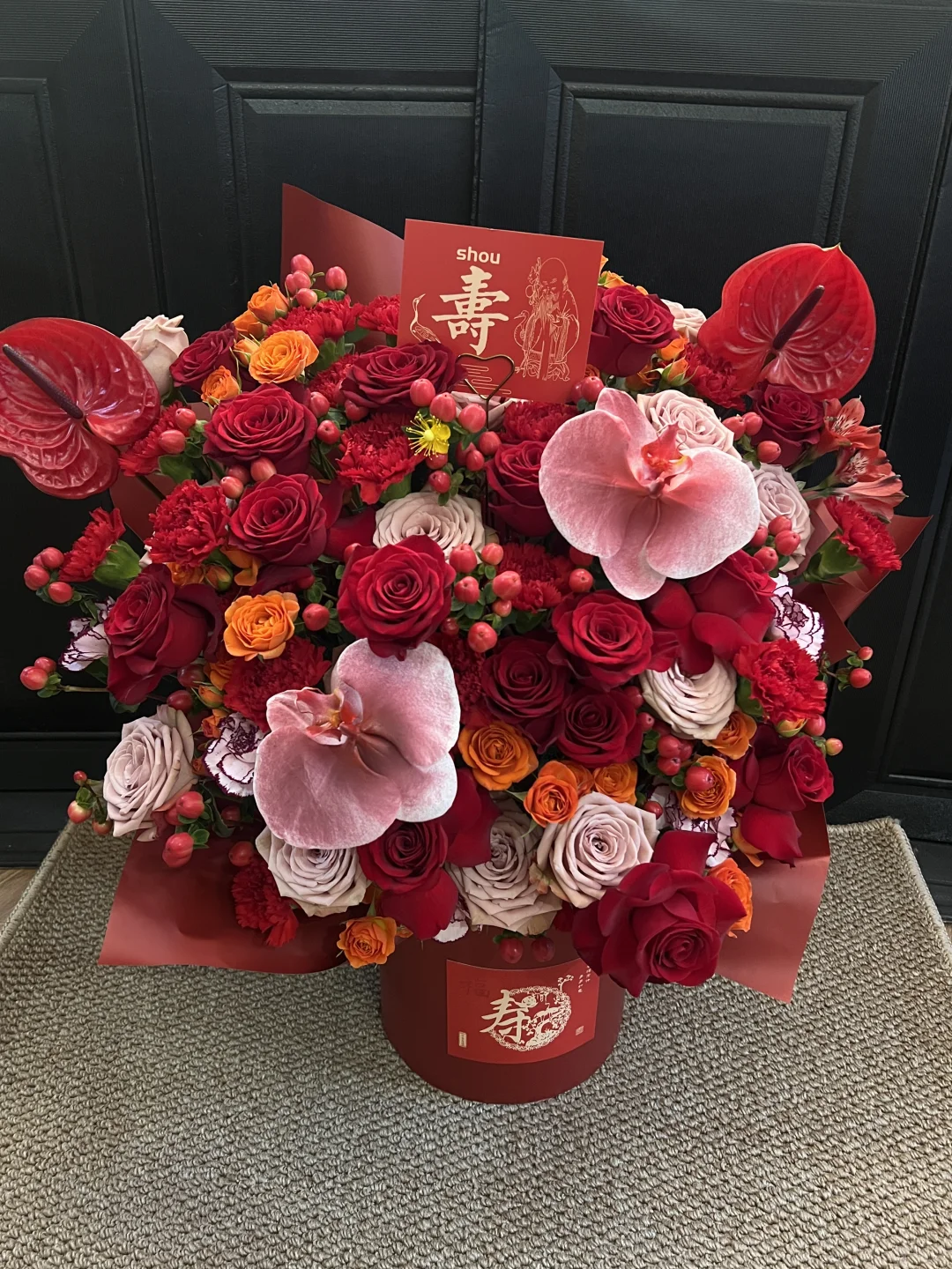 贺寿抱抱桶｜郑州花店