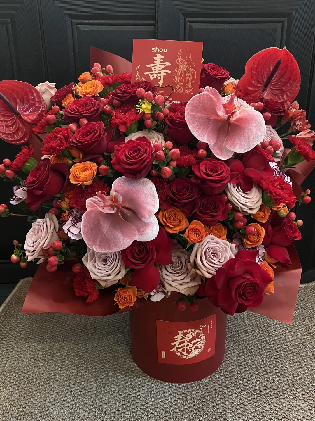 贺寿抱抱桶｜郑州花店