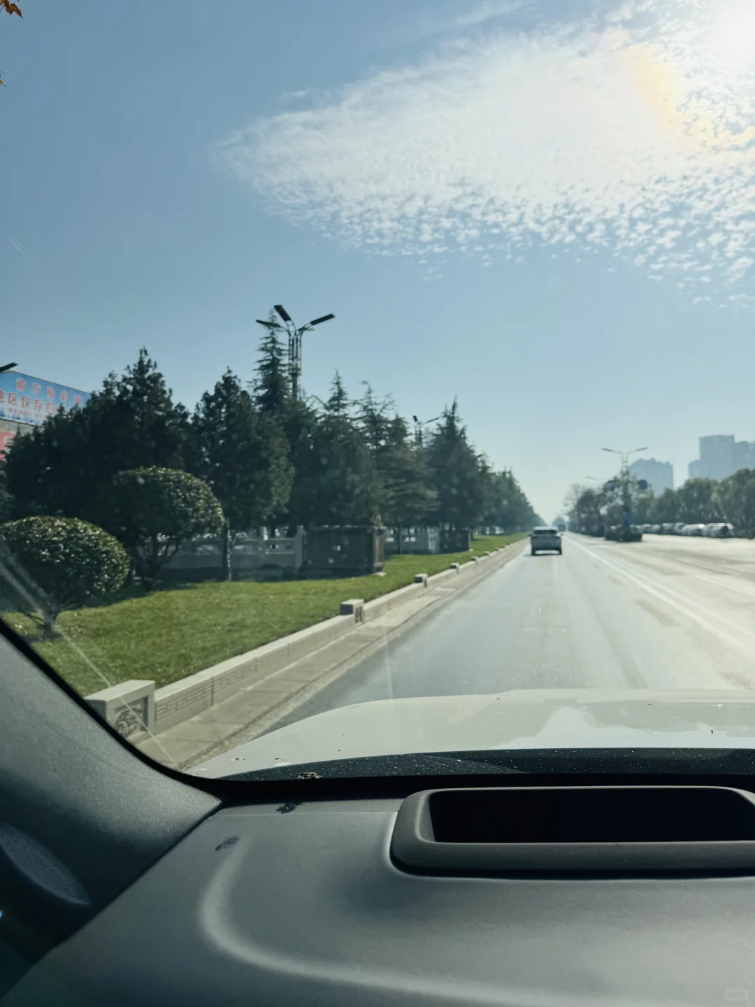 洛阳，绿化带比车道还宽啊