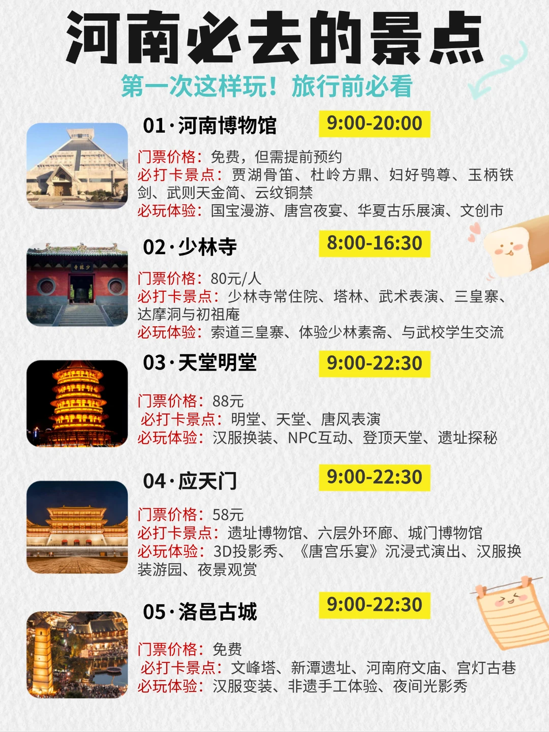 河南旅游|郑州+洛阳+开封4天3晚路线