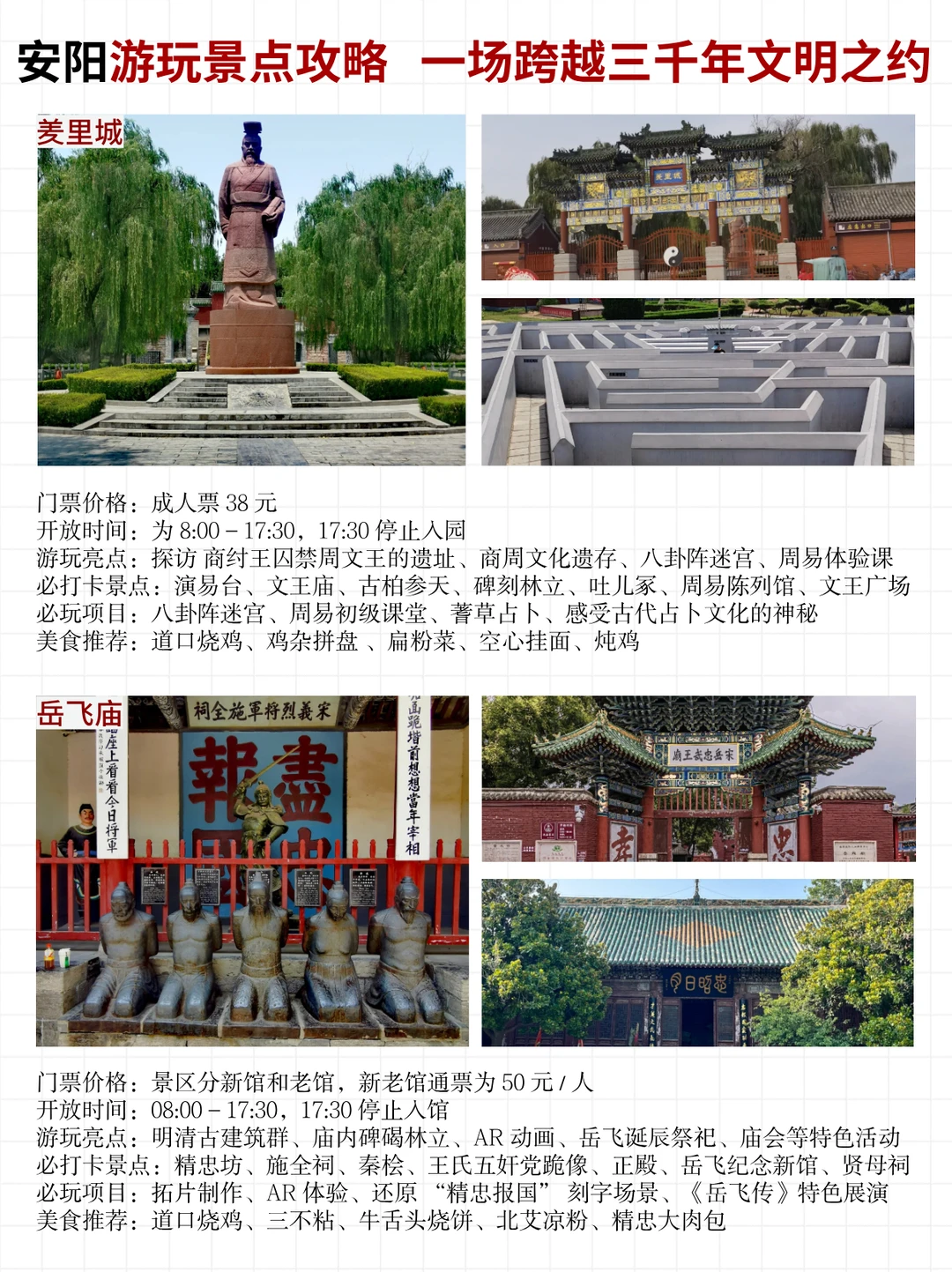 安阳旅游攻略来啦！一张图带你玩转河南安阳