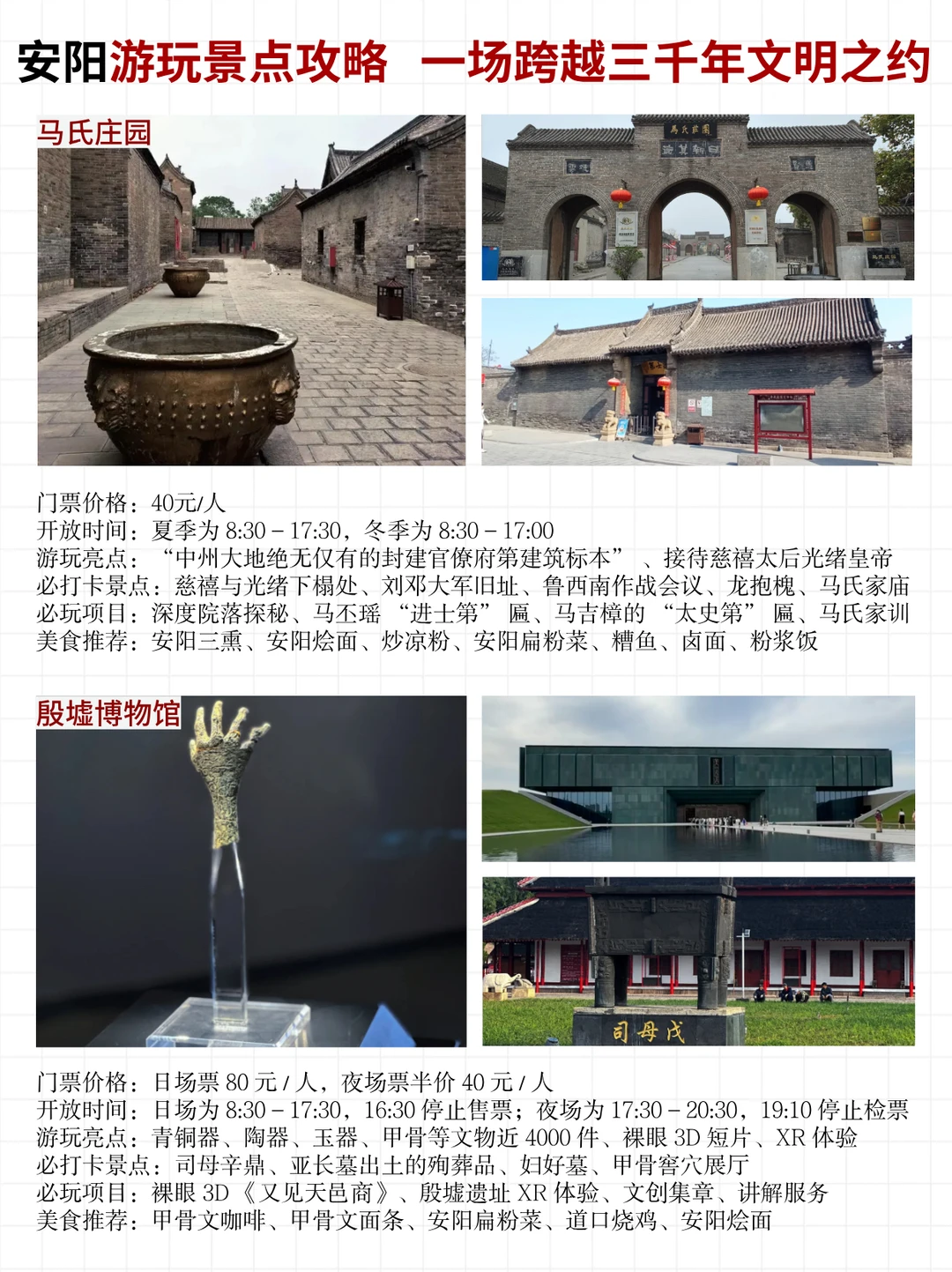 安阳旅游攻略来啦！一张图带你玩转河南安阳