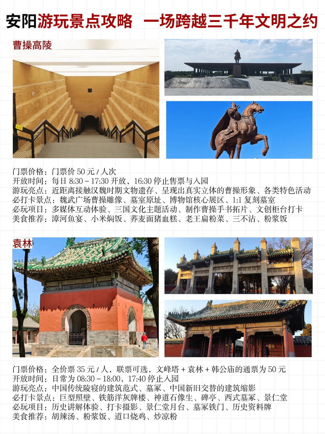 安阳旅游攻略来啦！一张图带你玩转河南安阳