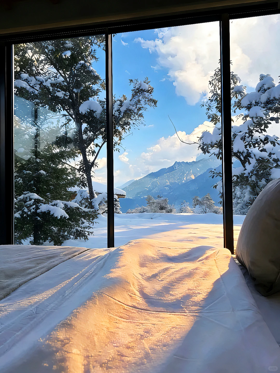 洛阳老君山！No.1的云端雪景酒店！躺看雾凇！