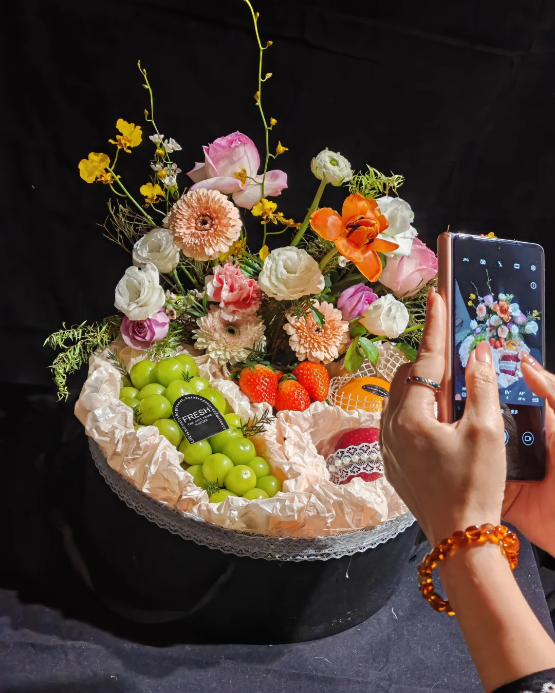 洛阳花艺培训：法式花果礼