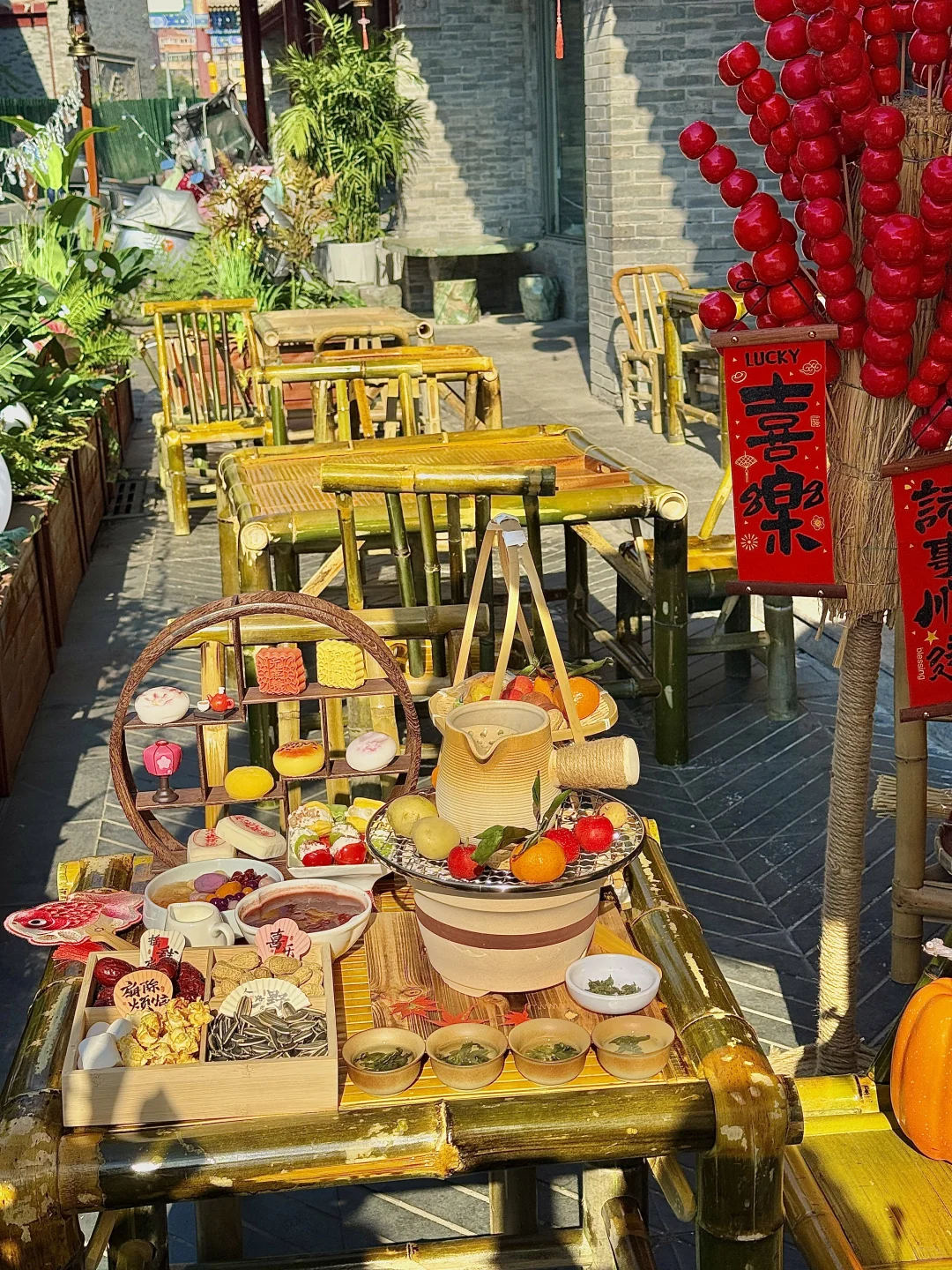 🍵没在北京，在洛阳胡同享受阳光☀️