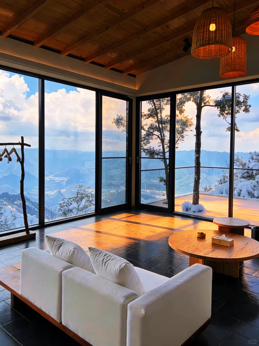 洛阳老君山！No.1的云端雪景酒店！躺看雾凇！