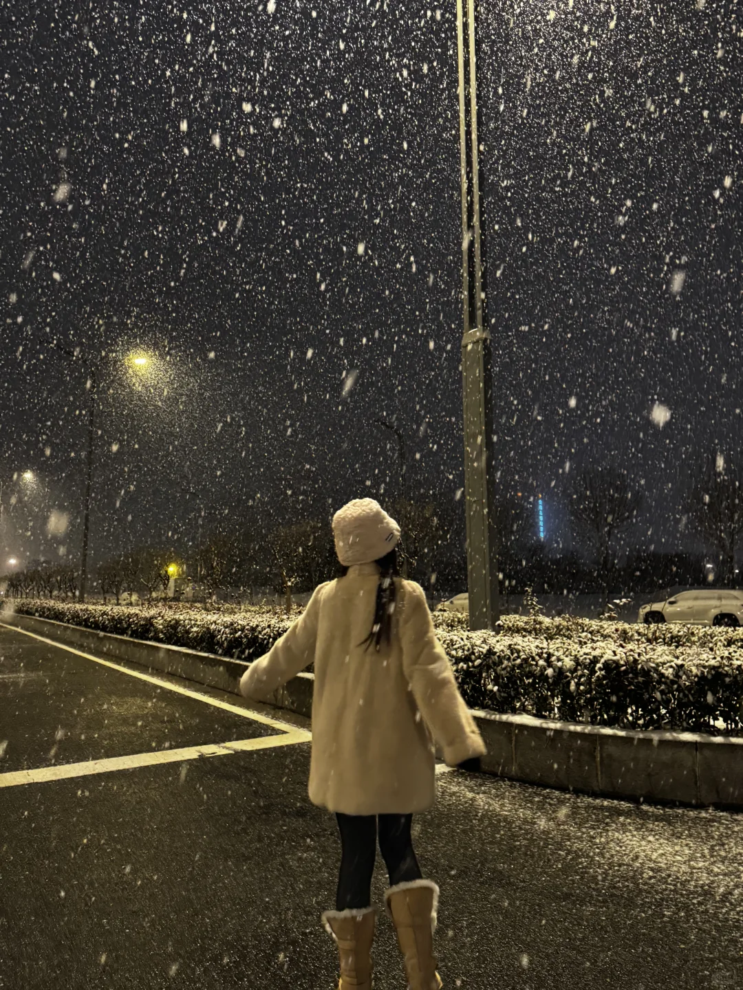 这一场雪也太治愈了吧❄️