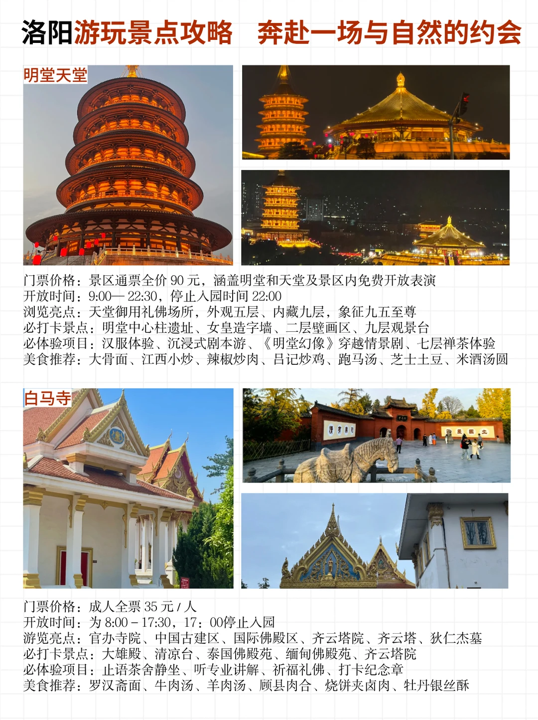 河南洛阳旅游攻略来啦！一张图带你玩转洛阳