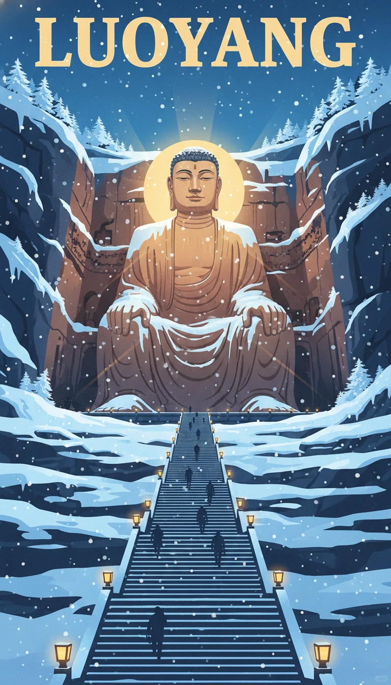 下雪了。洛阳又变成了神都。❄️