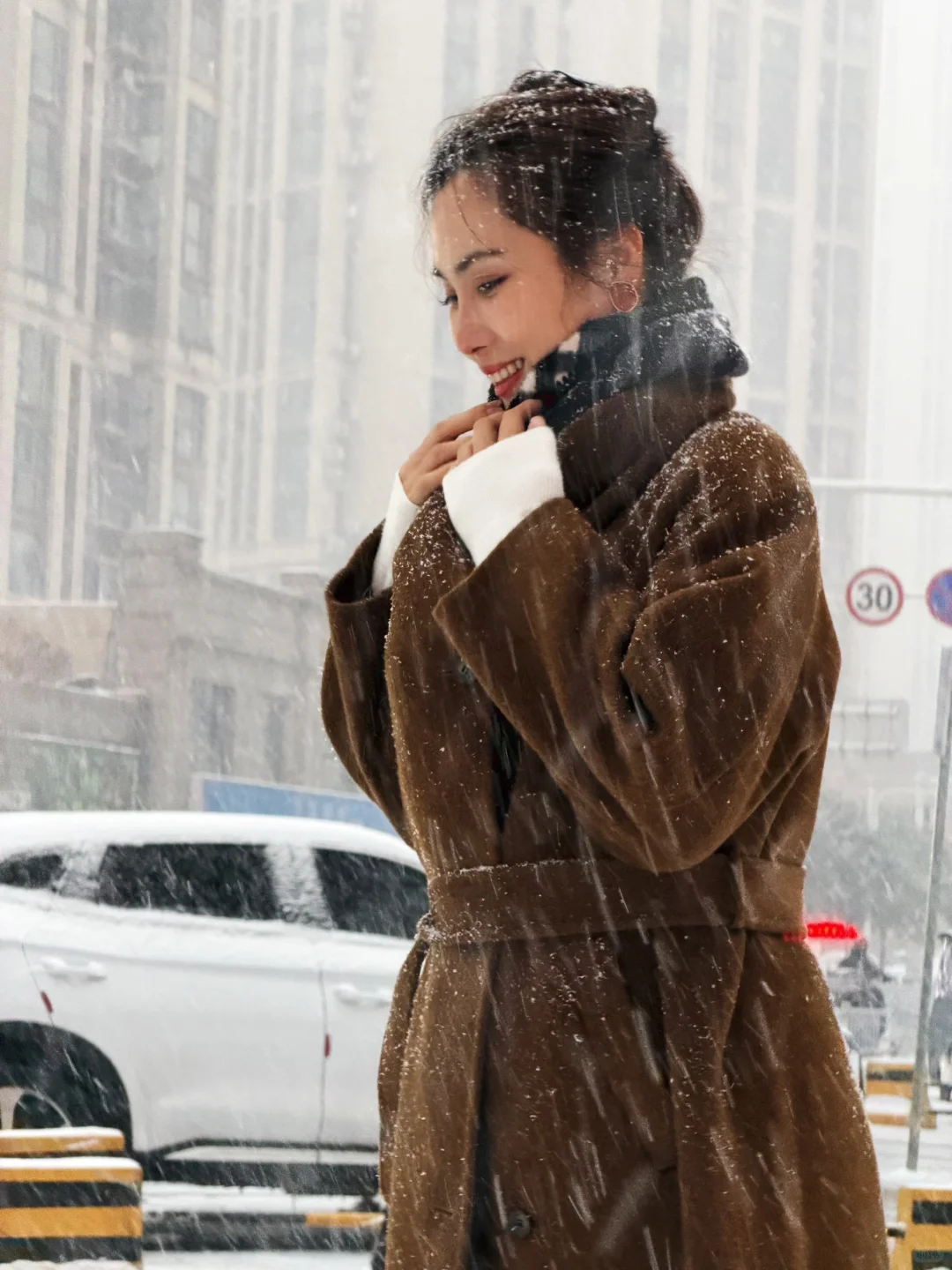 郑州今年的初雪来的太美了