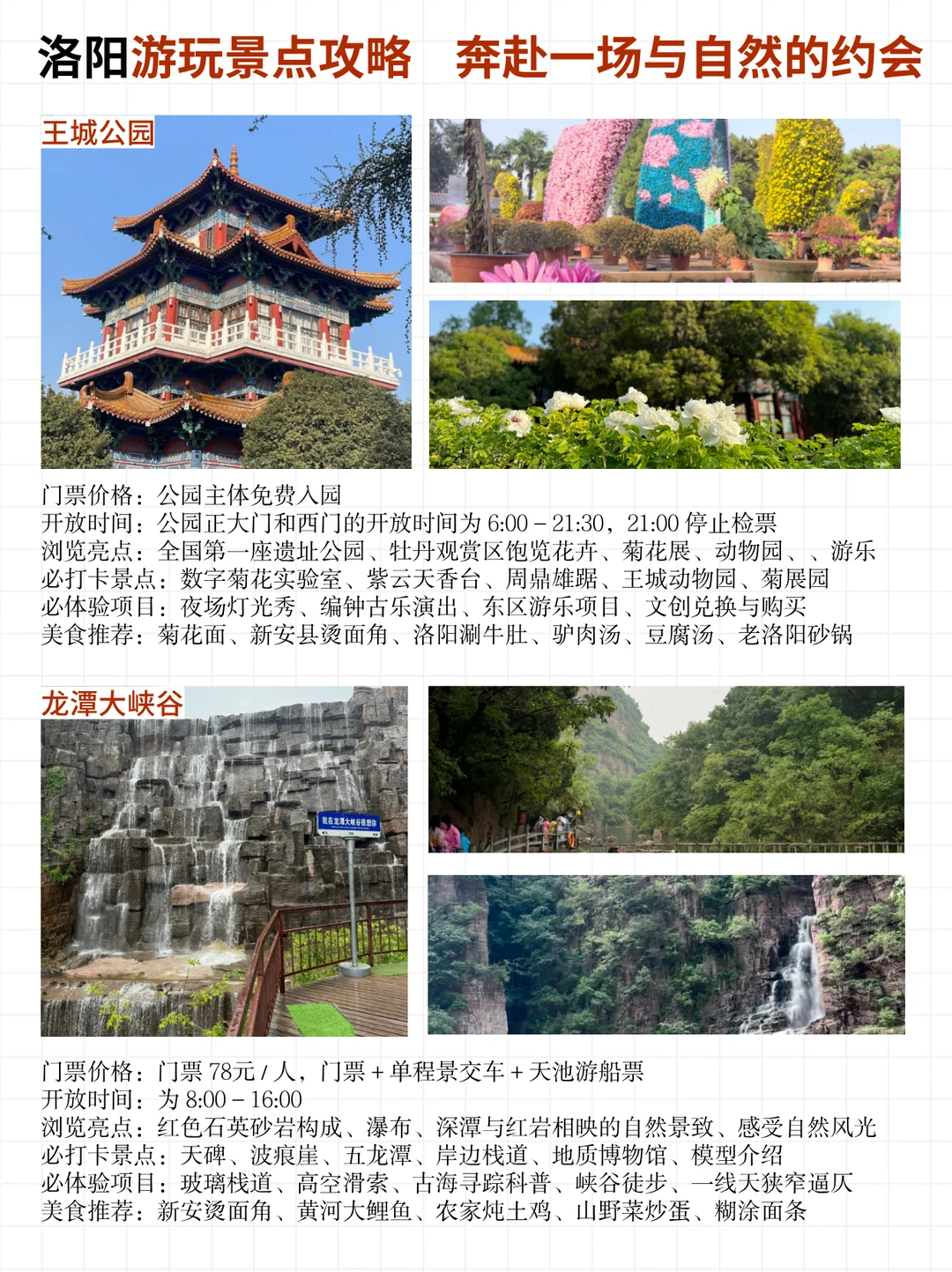 河南洛阳旅游攻略来啦！一张图带你玩转洛阳