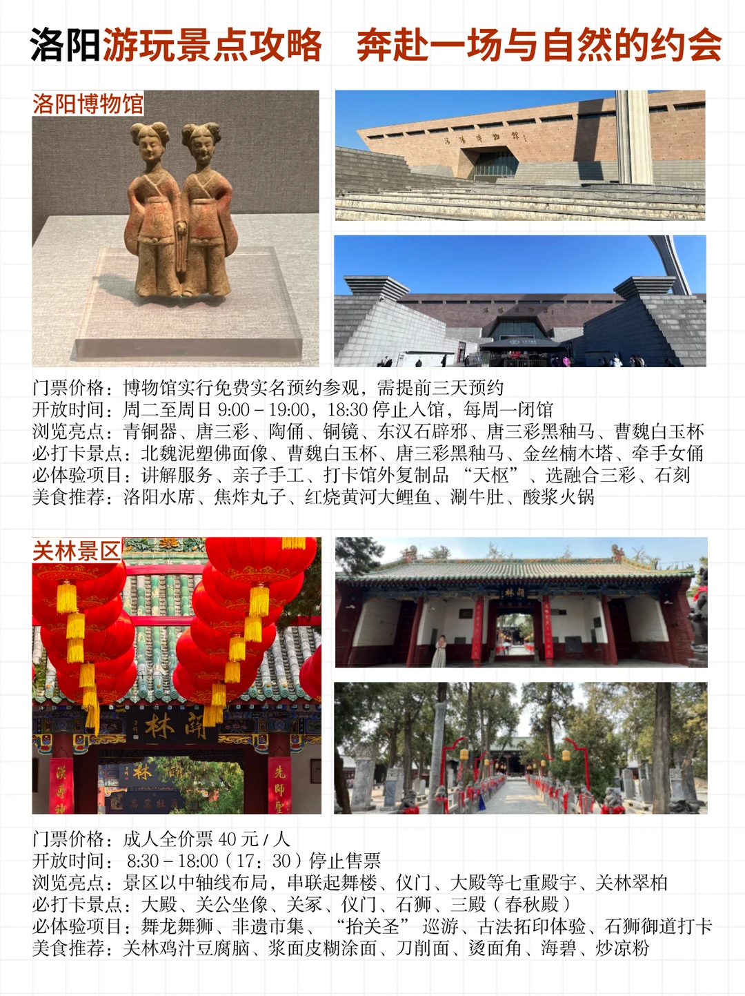 河南洛阳旅游攻略来啦！一张图带你玩转洛阳