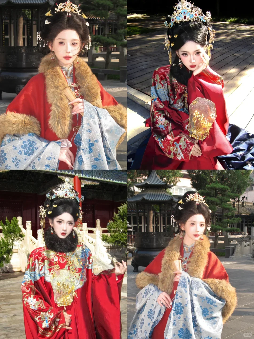 火爆🔥洛阳的6️⃣组明制贵女妆造合集来啦‼️