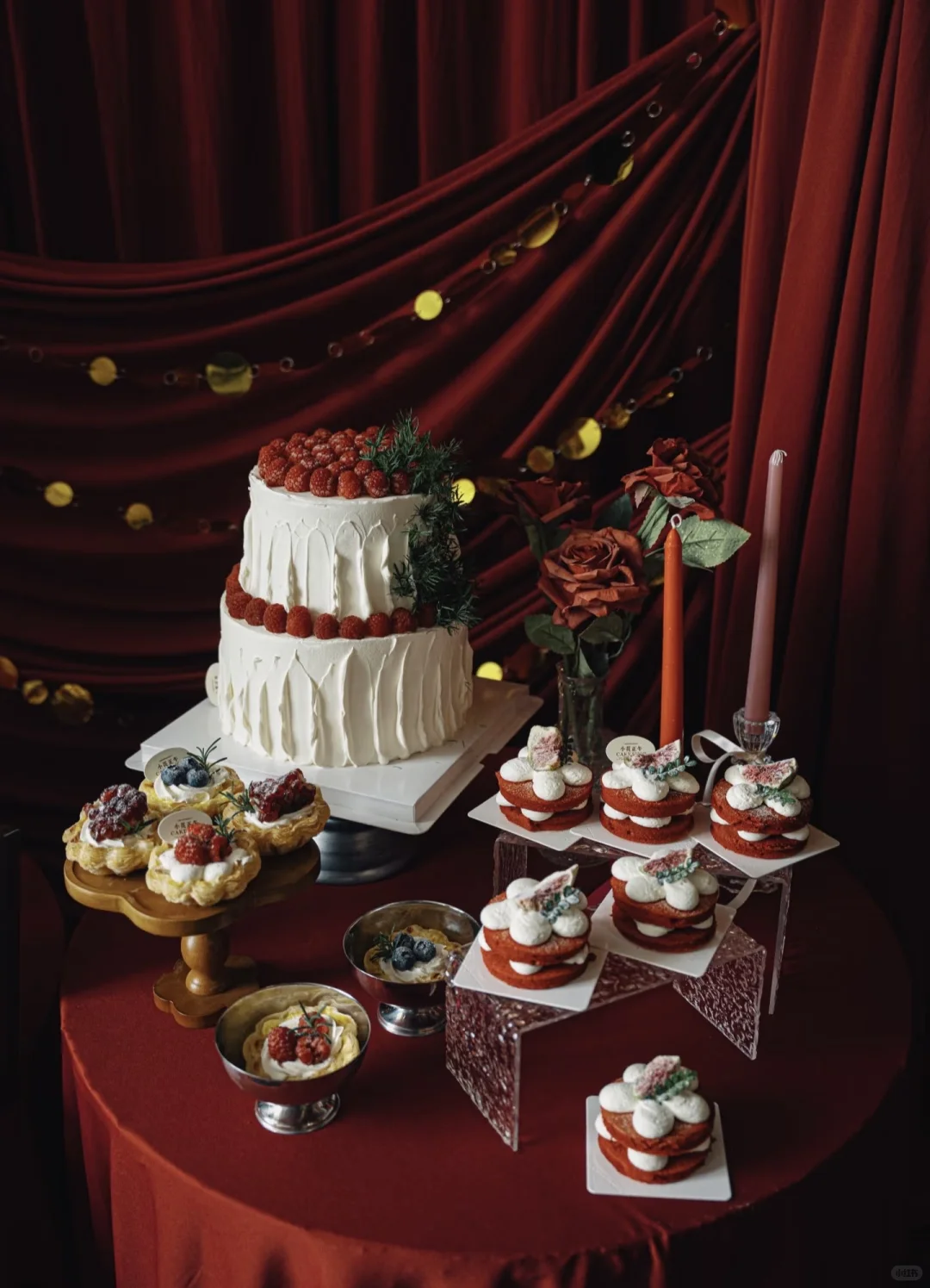 郑州蛋糕定制、婚礼甜品台、订婚甜品台