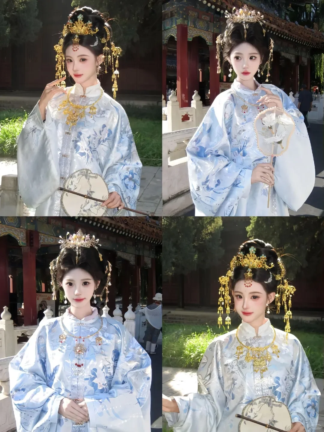 火爆🔥洛阳的6️⃣组明制贵女妆造合集来啦‼️