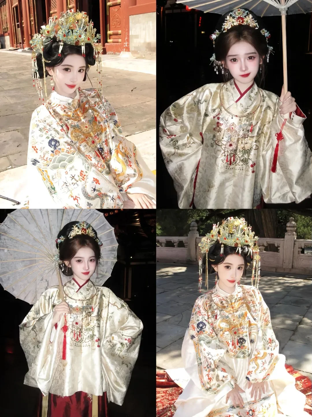 火爆🔥洛阳的6️⃣组明制贵女妆造合集来啦‼️