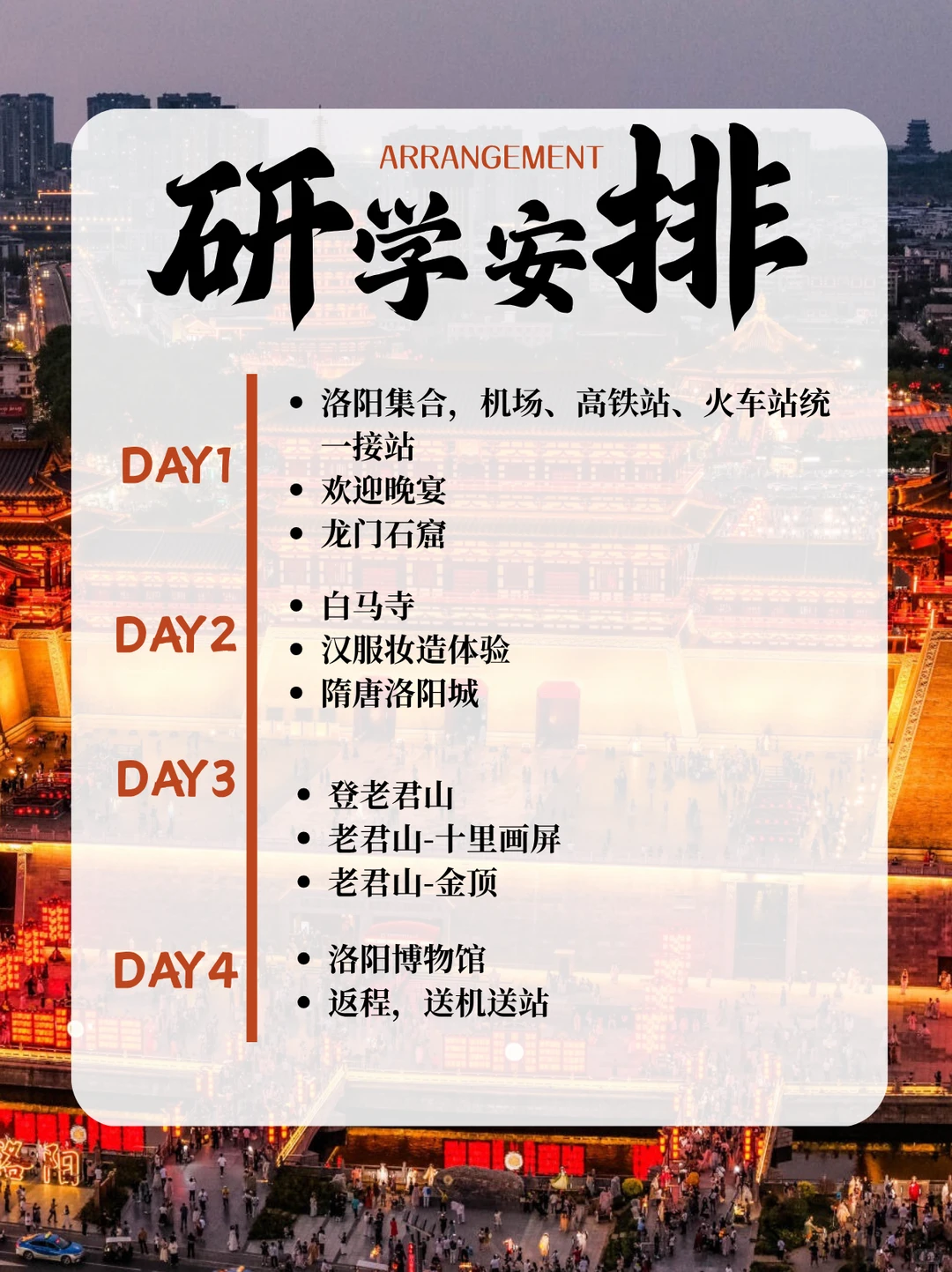 寒假限定❗️4天3晚带娃在洛阳体验大唐盛世
