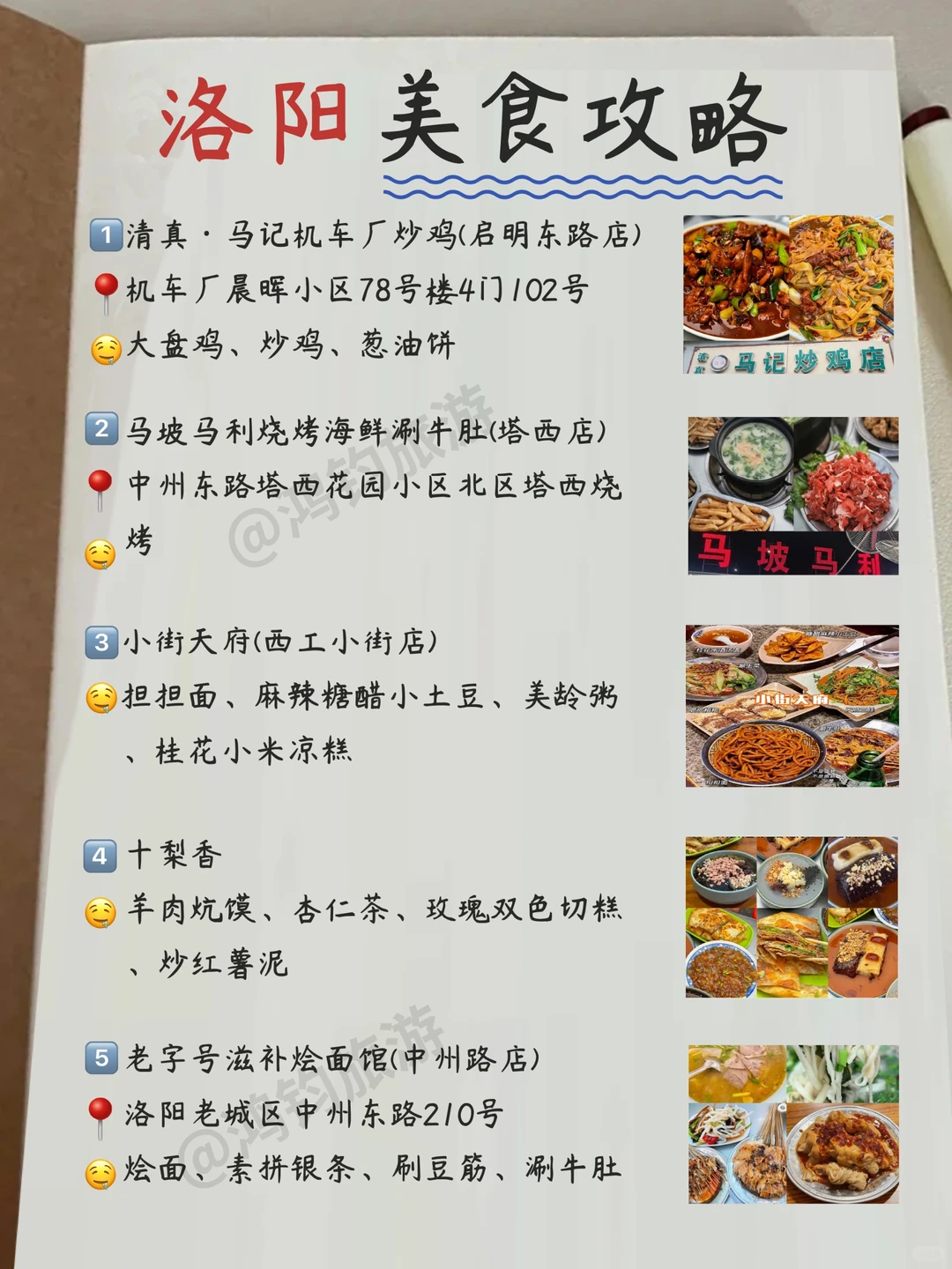 来洛阳旅游！！整理了份详细的手写攻略