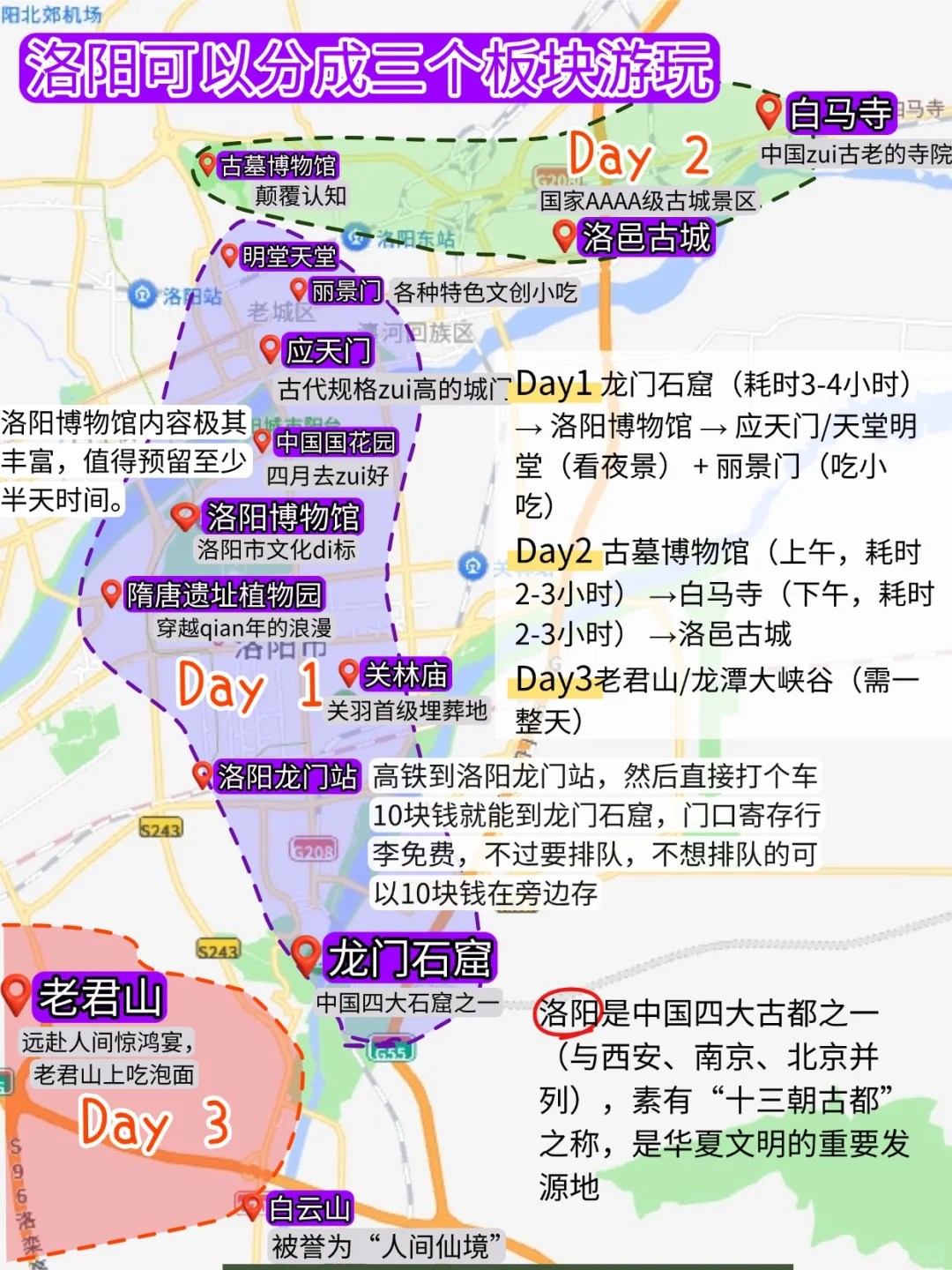 敲重点｜终于有人把洛阳旅游攻略说明白了