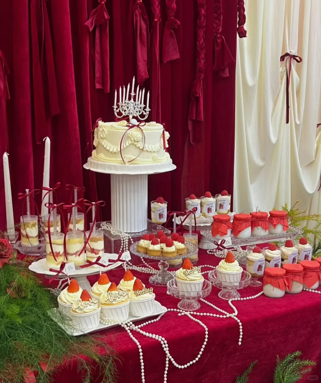郑州蛋糕定制、婚礼甜品台、订婚甜品台