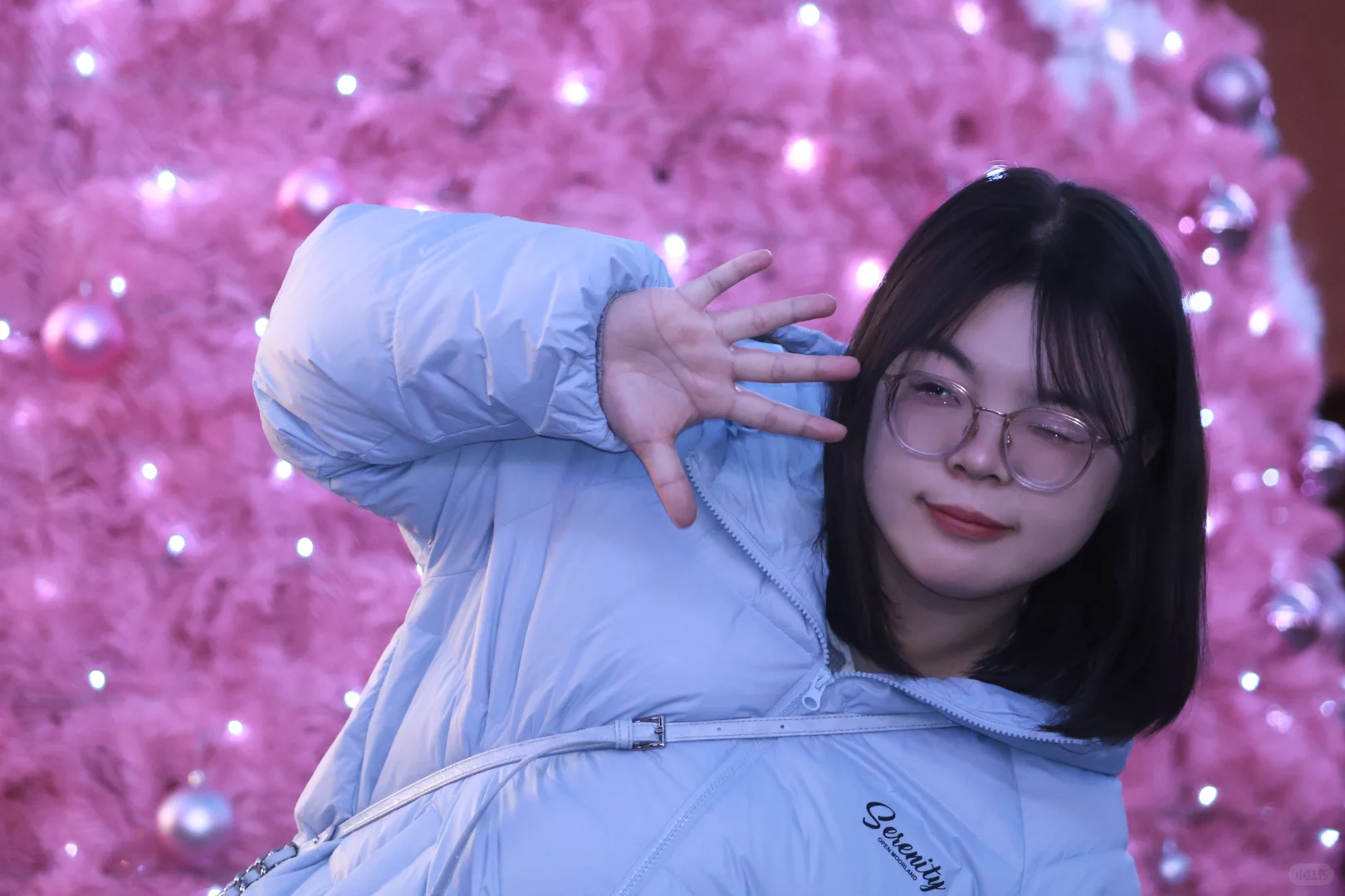 来自北门印象里的粉色圣诞树