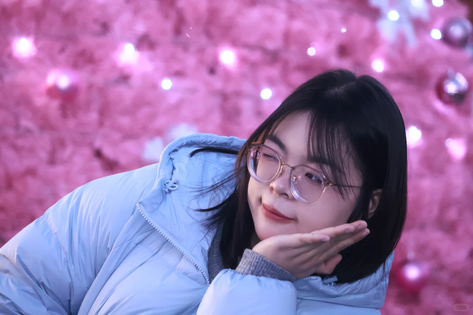 来自北门印象里的粉色圣诞树