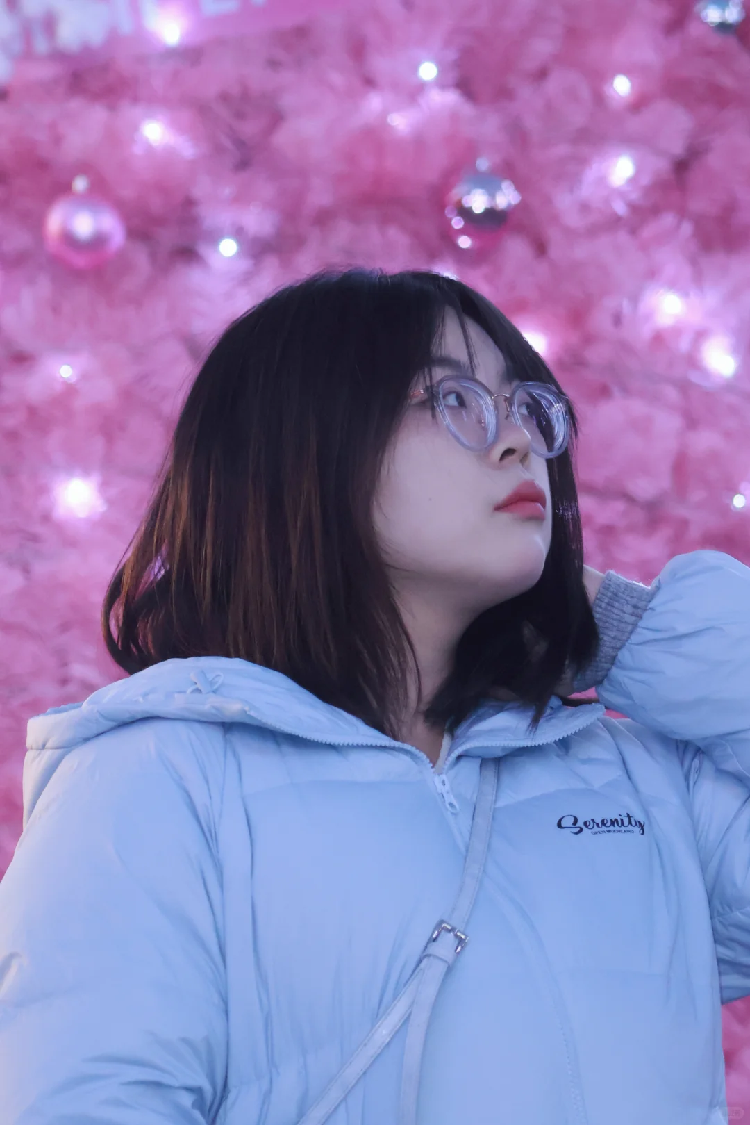 来自北门印象里的粉色圣诞树