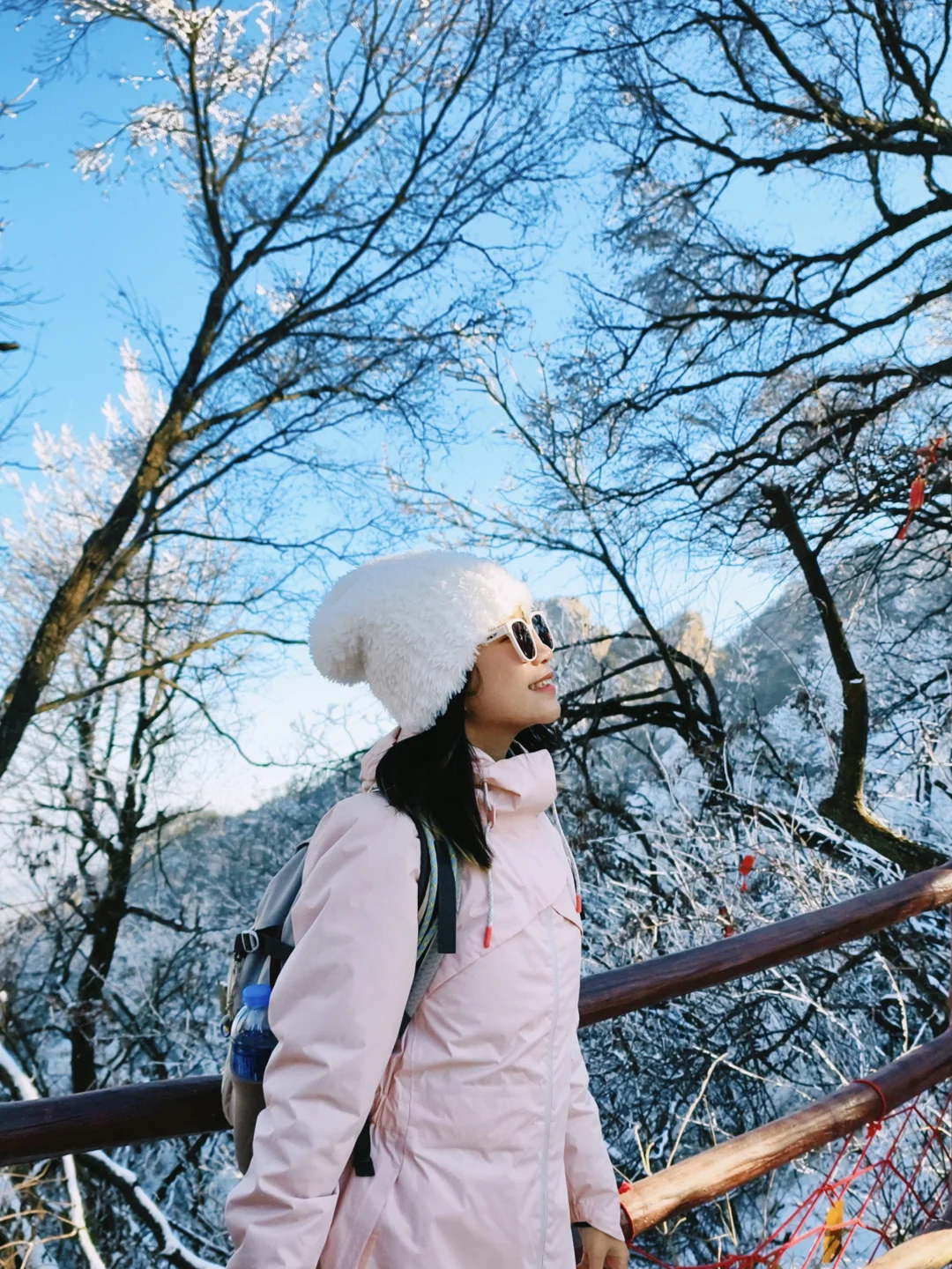 远赴人间惊鸿宴🌬️老君山上看日落看雪❄️