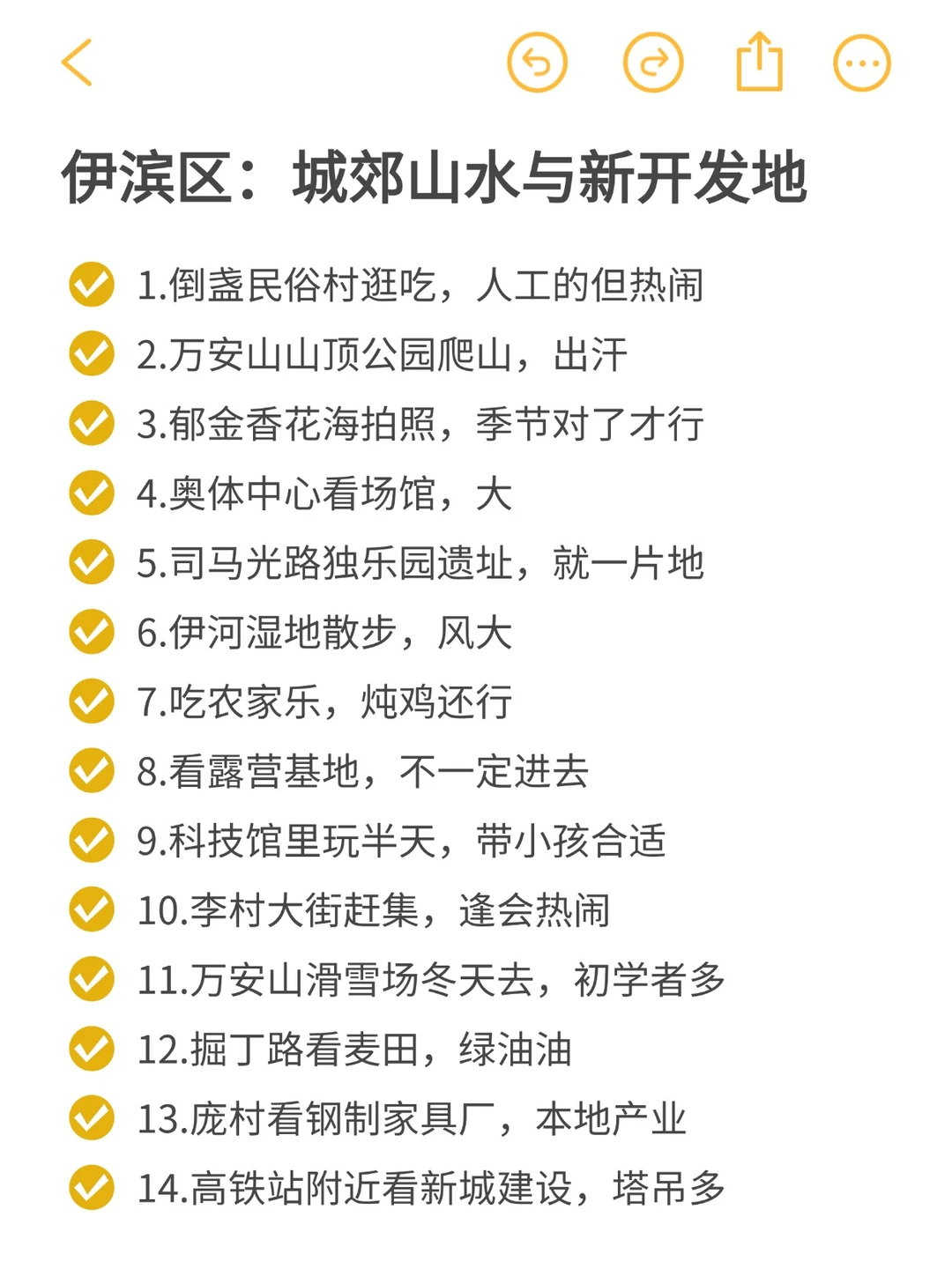 洛阳周末可以做的130件小事（分区版）