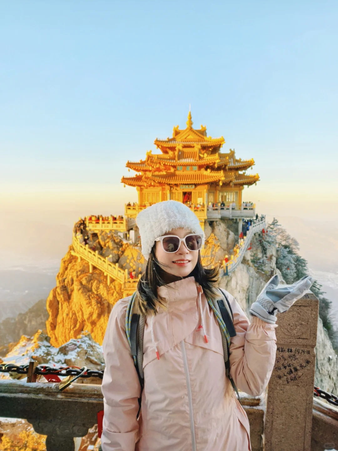 远赴人间惊鸿宴🌬️老君山上看日落看雪❄️