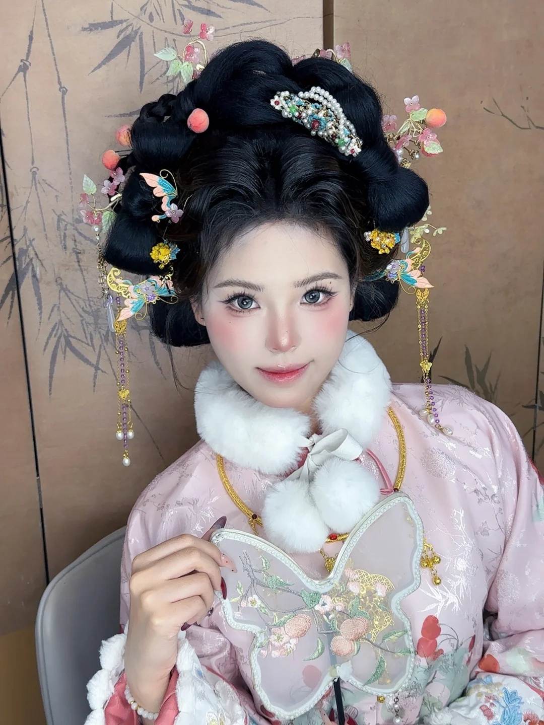 洛阳汉服妆造｜粉色汉服写真太温柔啦‼️