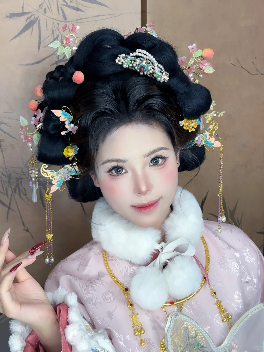 洛阳汉服妆造｜粉色汉服写真太温柔啦‼️