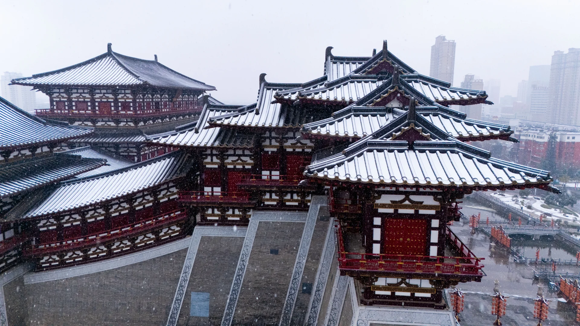 神都的初雪 如约而至