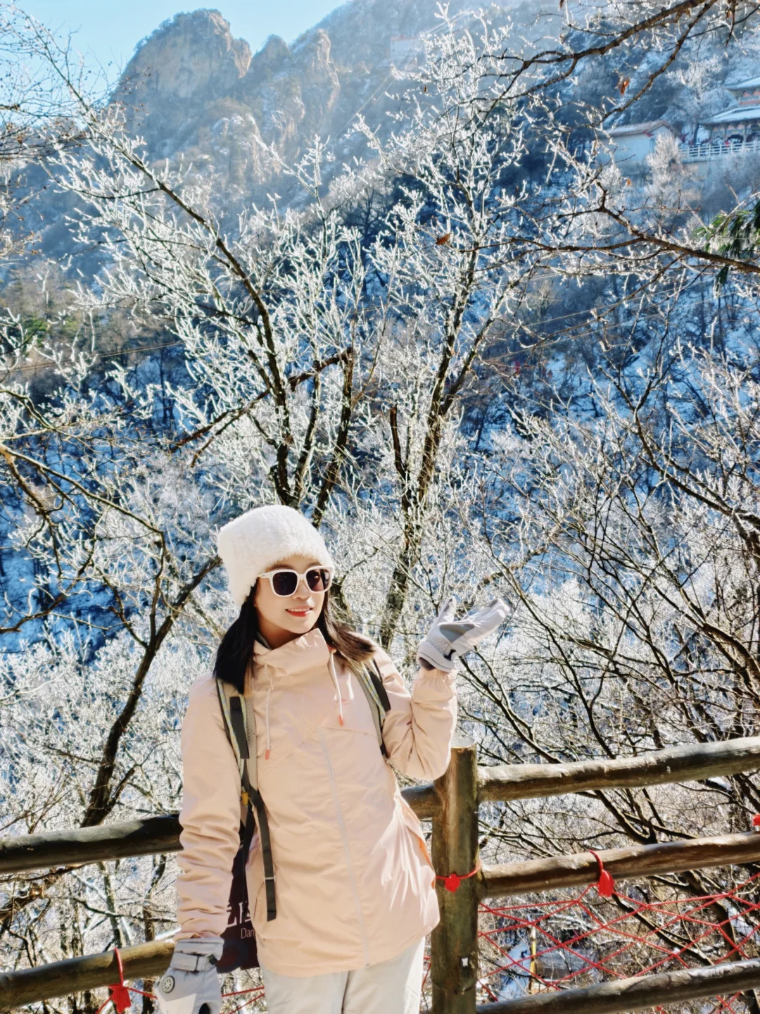 远赴人间惊鸿宴🌬️老君山上看日落看雪❄️