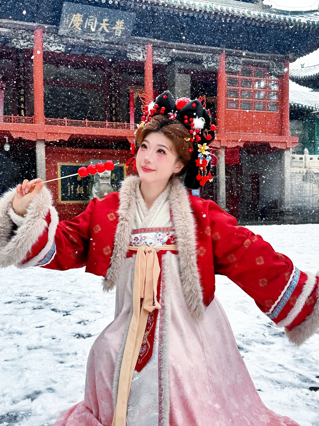 洛阳初雪至❄️169甜妹小唐风 氛围感绝了