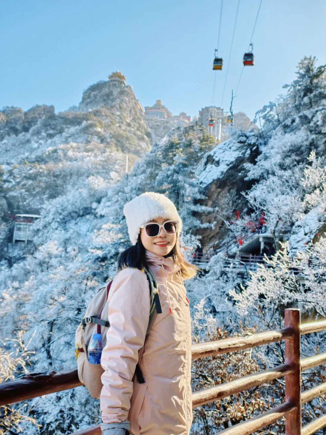 远赴人间惊鸿宴🌬️老君山上看日落看雪❄️