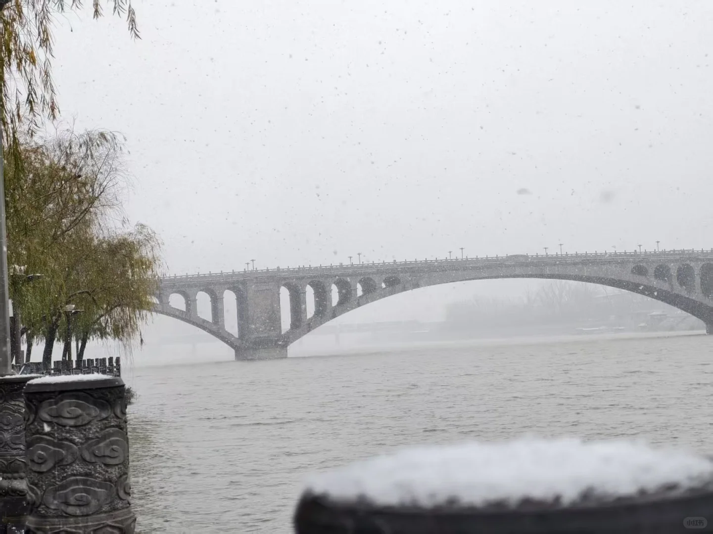 洛阳下雪啦