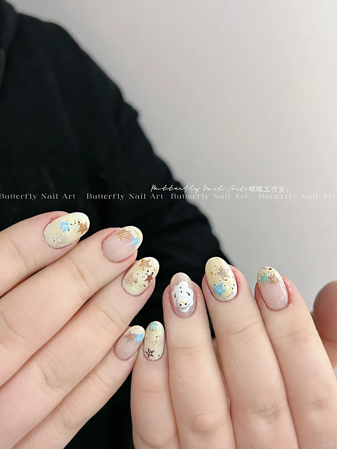 . ݁₊奶油星星曲奇🍪 | 安阳美甲