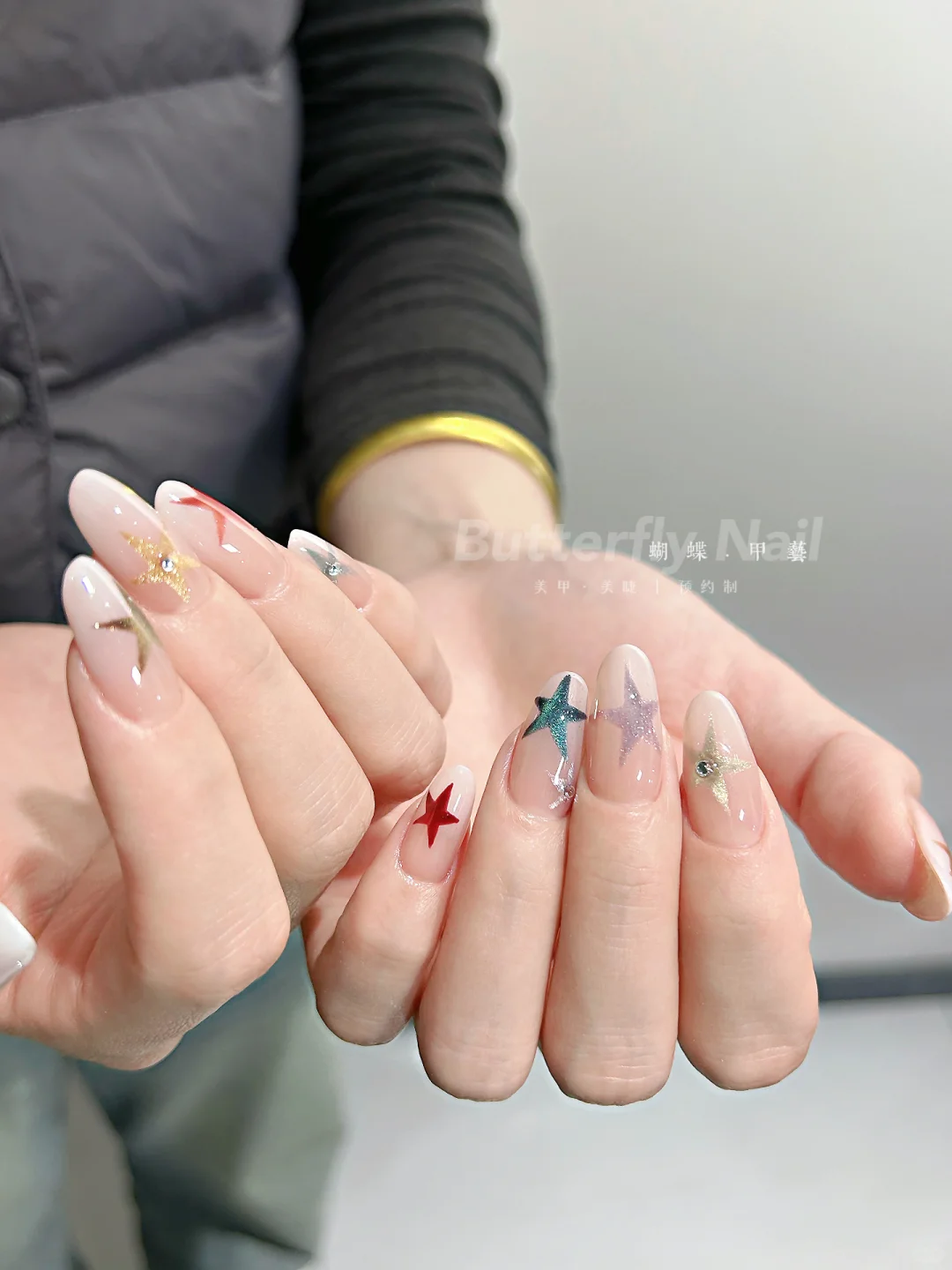 好美的彩色星星哇✨ | 安阳美甲