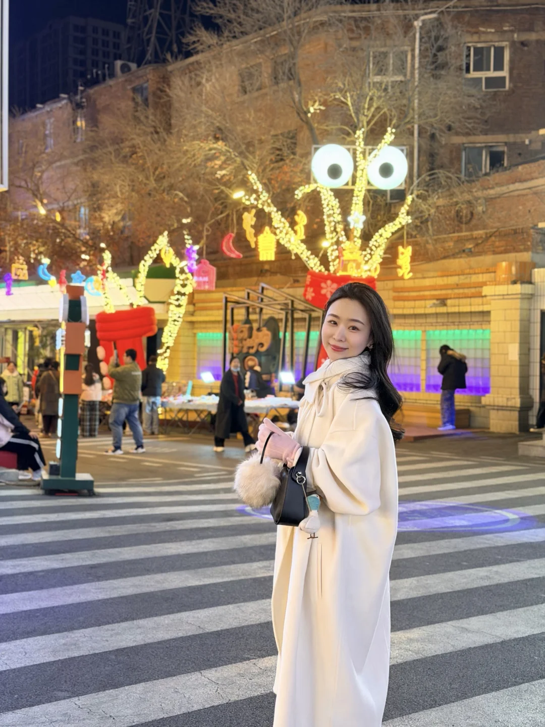 在安阳看到了粉色圣诞树耶💗💗