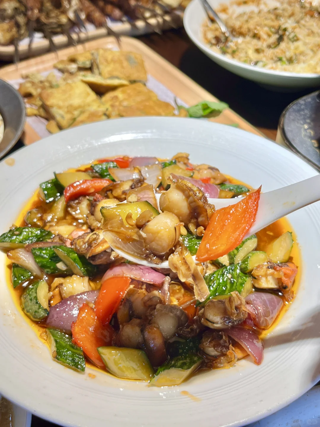 安阳平价海鲜界的top0️⃣！海肠捞饭绝了！