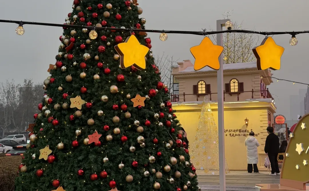 12.19实况！！！正弘城星愿小镇飘雪啦❄️！！！！！！