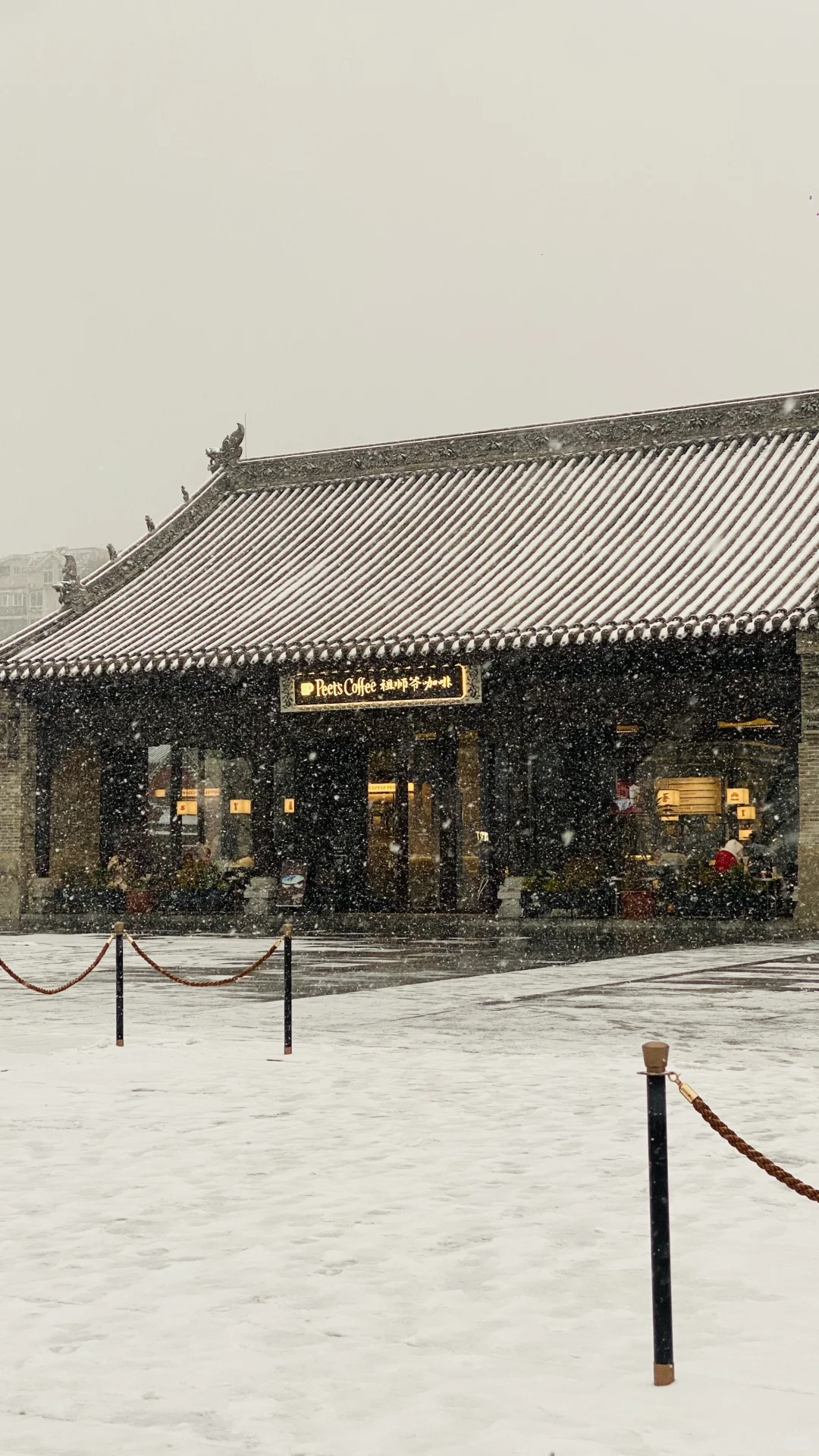 卧槽，暴雪里的郑州杀疯了，古建与雪花同框❗