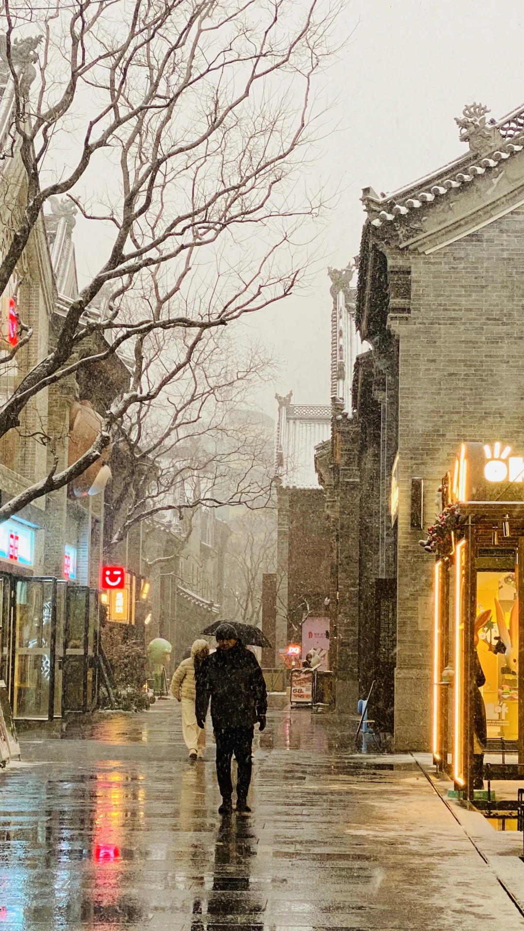 卧槽，暴雪里的郑州杀疯了，古建与雪花同框❗