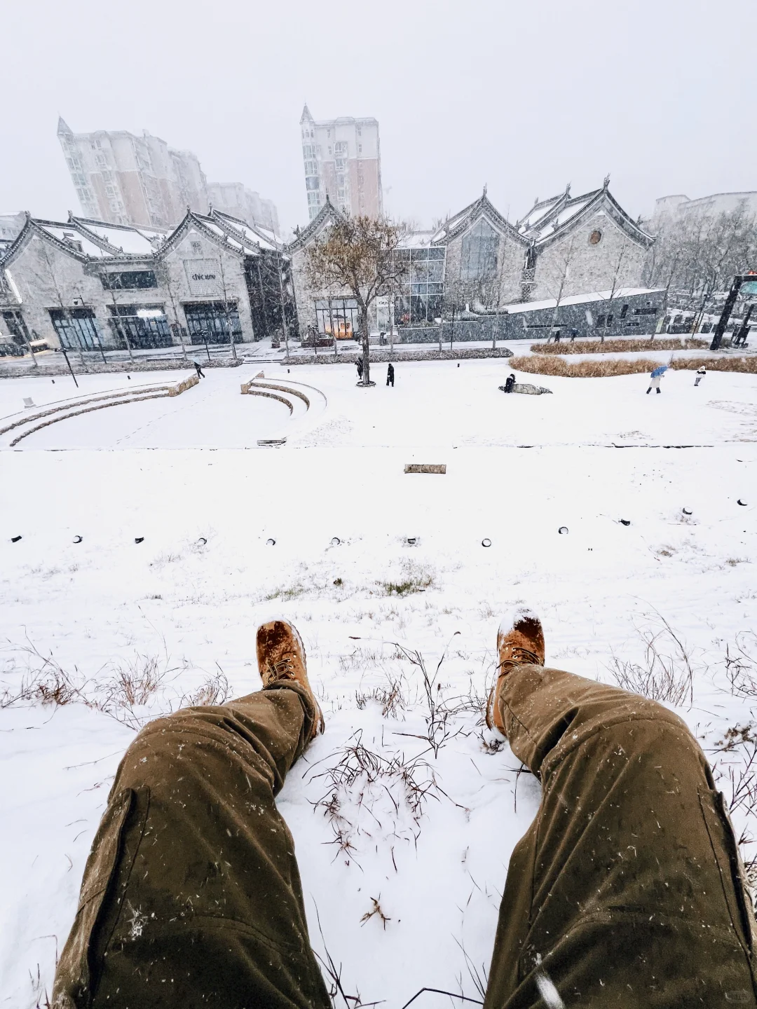 关于郑州的记忆，第一次来就遇到鹅毛大雪。