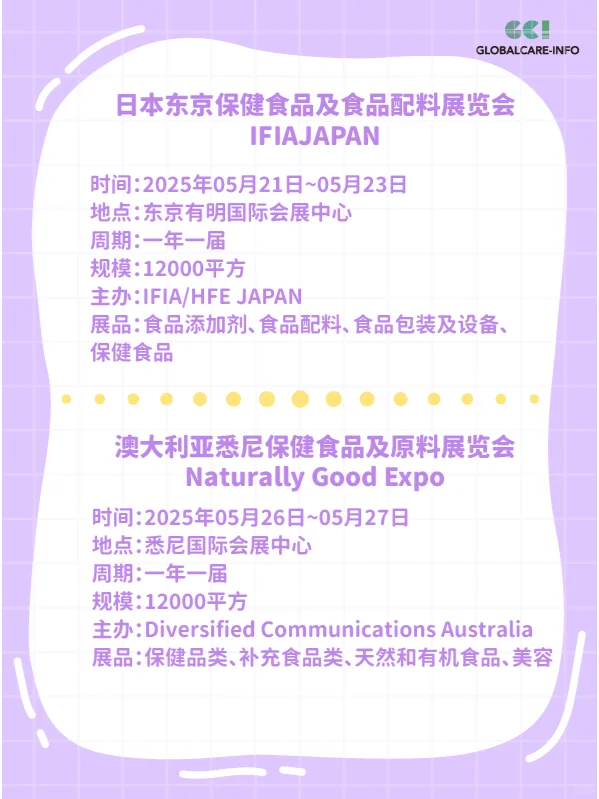 2025年5月国际食品展会盘点